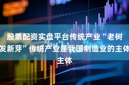 股票配资实盘平台传统产业“老树发新芽”传统产业是我国制造业的主体